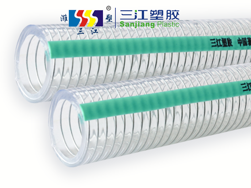 PVC饮用水专用无塑化剂钢丝螺旋增强软管（guǎn）